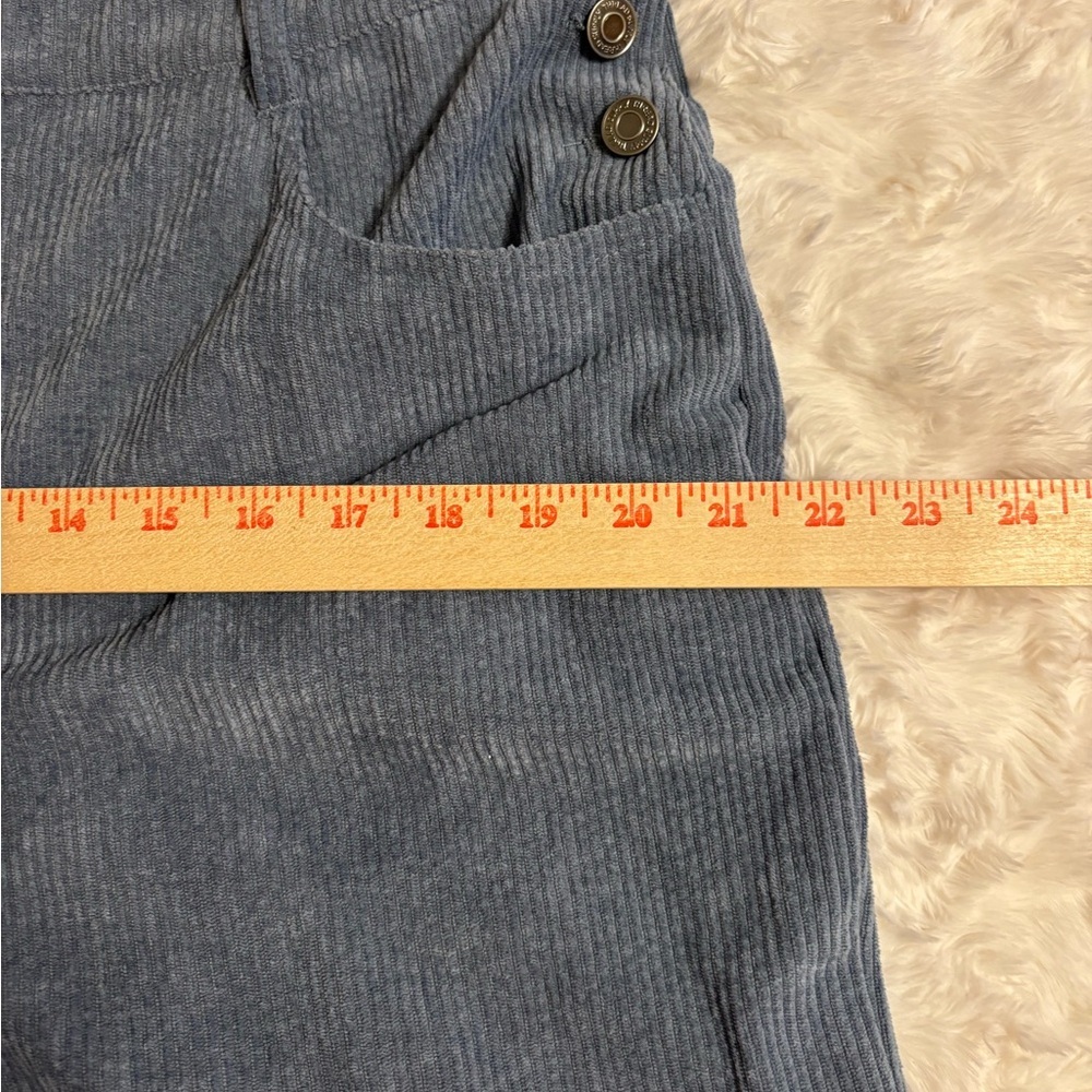 Thread & Supply Blue Corduroy Overalls XL Boho Bib Jumpsuit - Picture 4 of 9